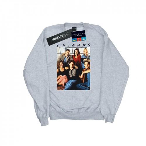 Friends heren sweatshirt met groepsfotovenster