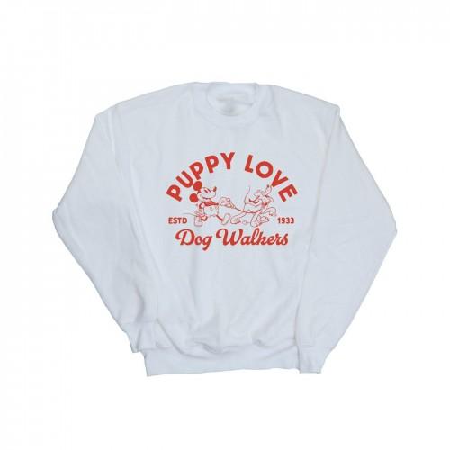 Disney Heren Mickey Mouse Puppy Love Sweatshirt