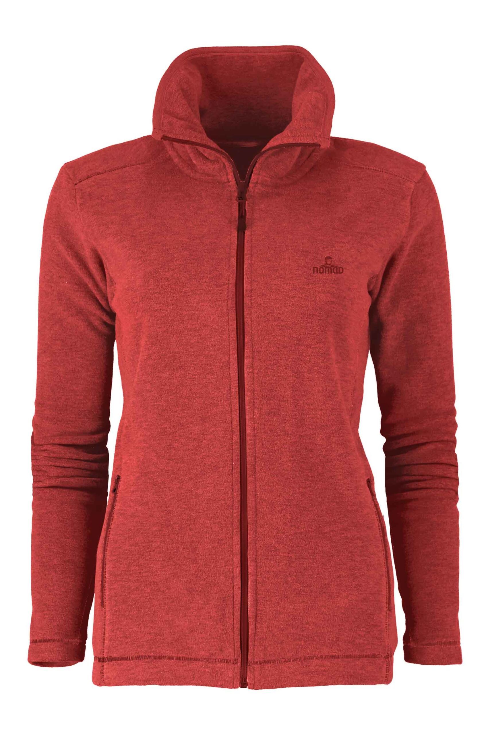 Nomad Fleece vest dames | mineral red