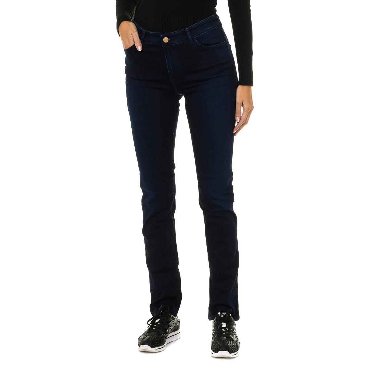 Armani Jeans Pantalones largos tejanos efecto gastado 6Y5J18-5D2DZ mujer