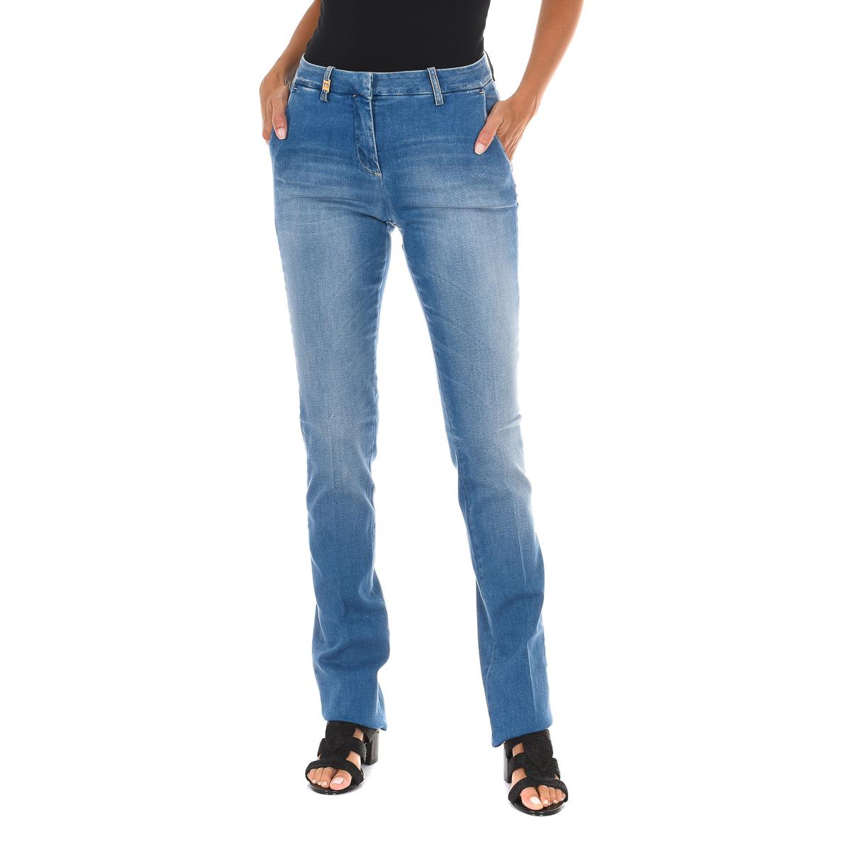 MET Pantalon Tejano Largo efecto gastado con tejido elástico 70DBF0248 mujer