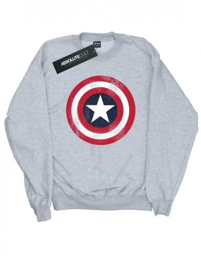 Marvel Boys Captain America Distressed Shield-sweatshirt