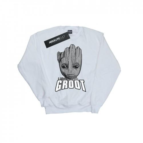 Marvel Boys Guardians of the Galaxy Groot Face-sweatshirt