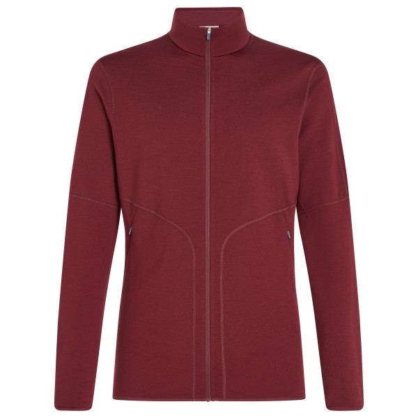 Icebreaker  Merino 560 RealFleece Elemental II L/S Zip - Merinovest, rood