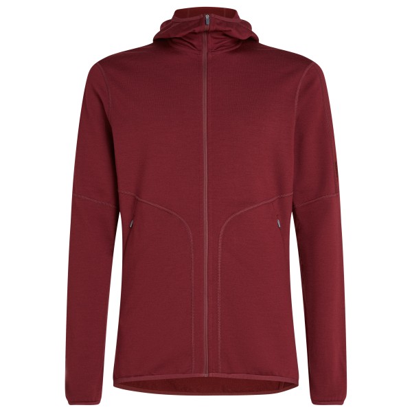 Icebreaker  560 RealFleece Elemental II L/S Zip Hoodie - Fleecevest, rood