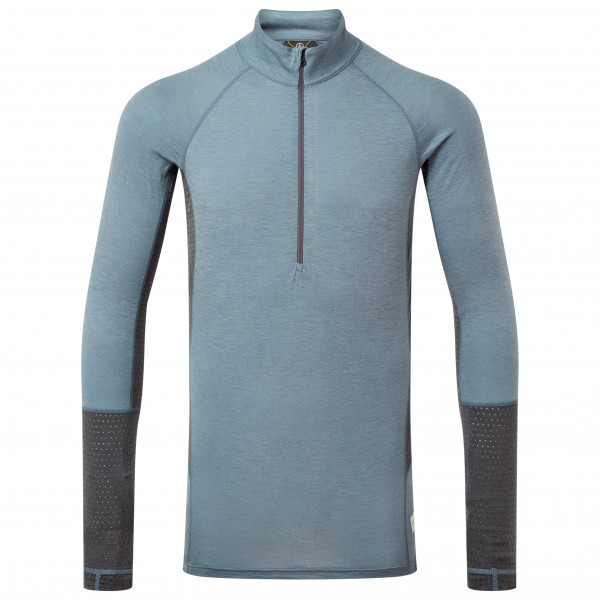 ARTILECT  Goldhill 125 Zoned 1/4 Zip - Merino-ondergoed, blauw/ ash