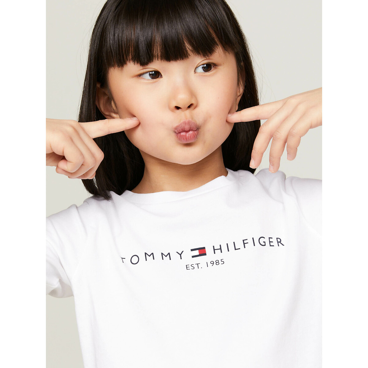 Tommy hilfiger T-shirt met lange mouwen, bio katoen