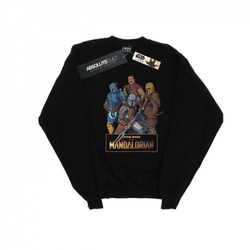 Star Wars Girls The Mandalorian Character Collage Sweatshirt