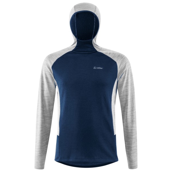 Löffler  Hoody Transtex Merino - Merinolongsleeve, blauw