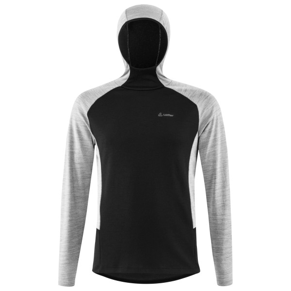 Löffler  Hoody Transtex Merino - Merinolongsleeve, zwart