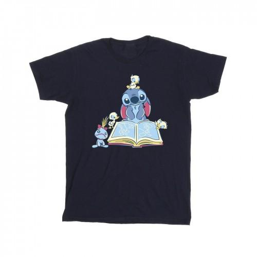 Disney Boys Lilo & Stitch lezen een boek T-shirt