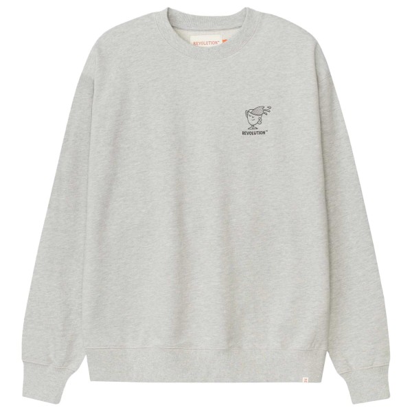 Revolution  Printed Crewneck - Trui, grijs