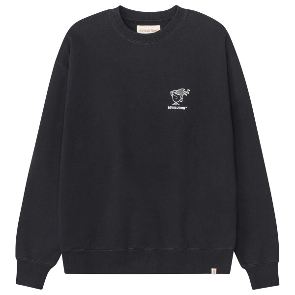 Revolution  Printed Crewneck - Trui, zwart