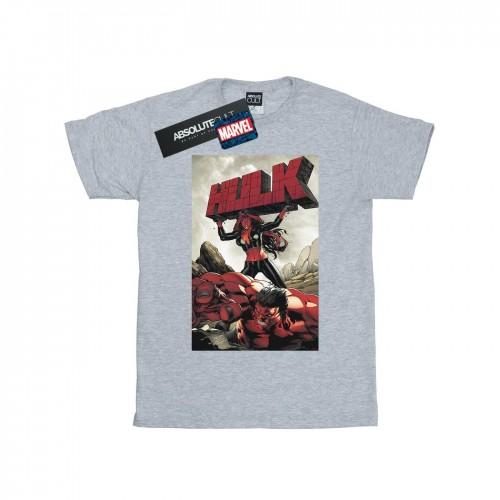 Marvel jongens rode Hulk cover T-shirt