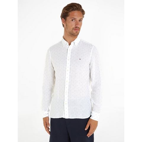 Tommy Hilfiger Overhemd met lange mouwen LINEN FIL COUPE SF SHIRT