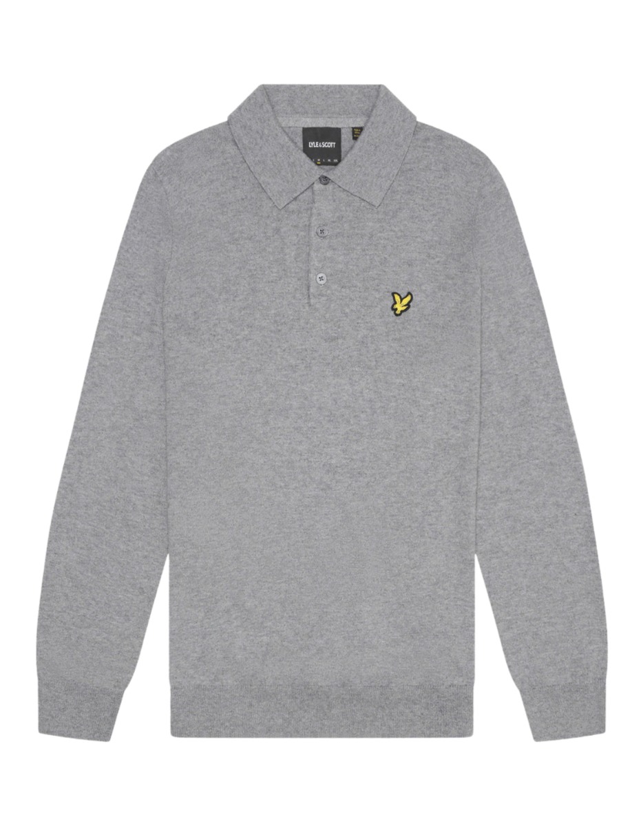 Lyle and Scott Lyle&scott cotton merino long polos kn2113vc