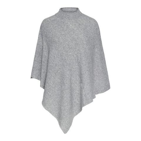 Pieces Gebreide poncho PCFORTUNA HIGH NECK PONCHO NOOS BC