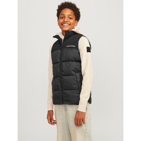 Jack & Jones Junior Korte bodywarmer JJMOON BODYWARMER STAND COLLAR JNR