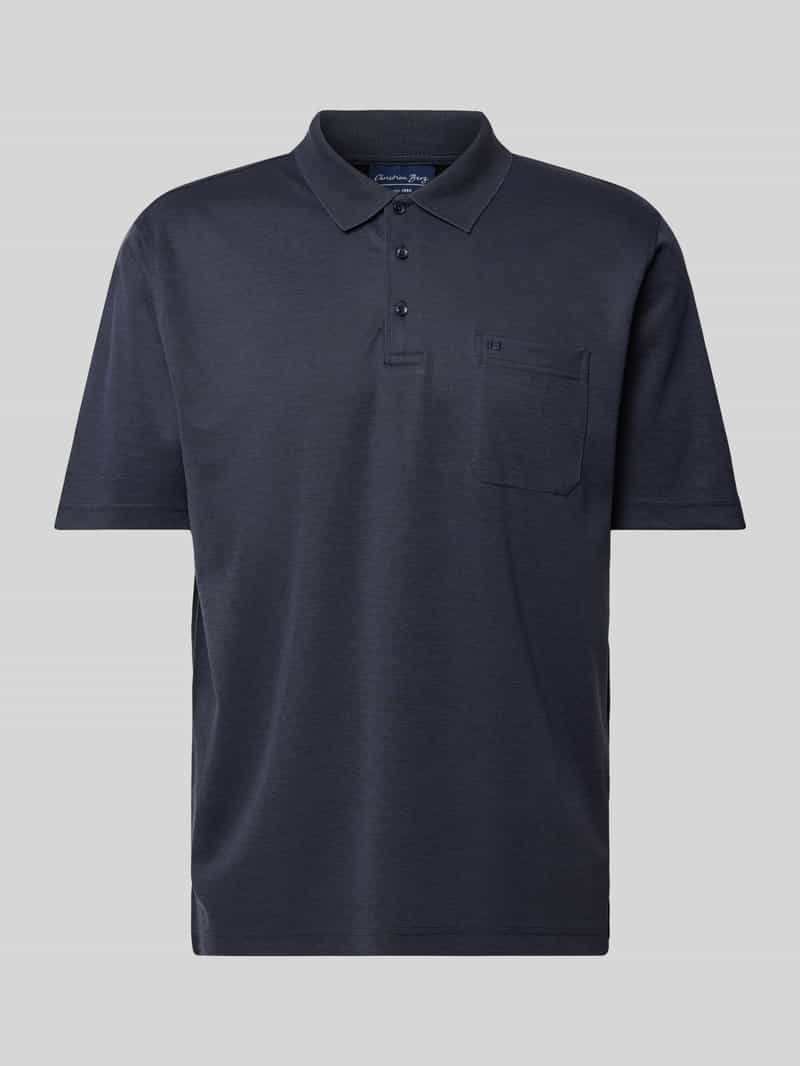 Christian Berg Men Regular fit poloshirt met borstzak