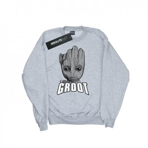 Marvel Girls Guardians of the Galaxy Groot Face-sweatshirt