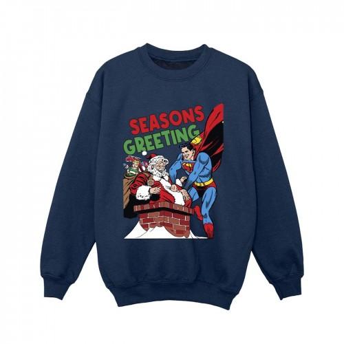 DC Comics Superman Santa Comic-sweatshirt voor meisjes