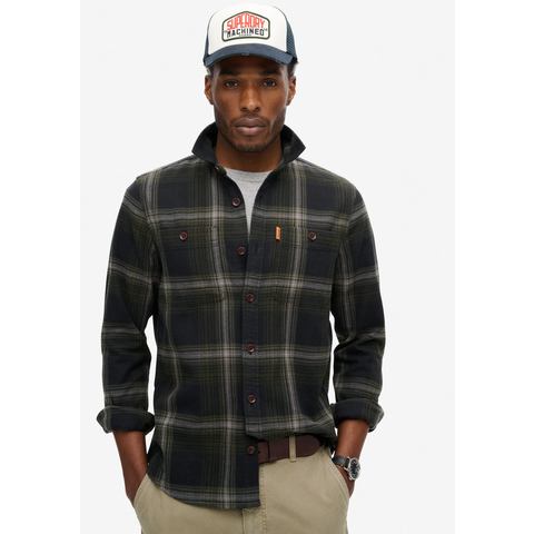 Superdry Overhemd met lange mouwen VINTAGE CHECK OVERSHIRT