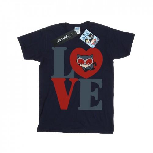 DC Comics meisjes Chibi Catwoman Love katoenen T-shirt