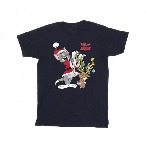 Pertemba FR - Apparel Tom & Jerry Katoenen T-shirt met kerstrendieren voor meisjes