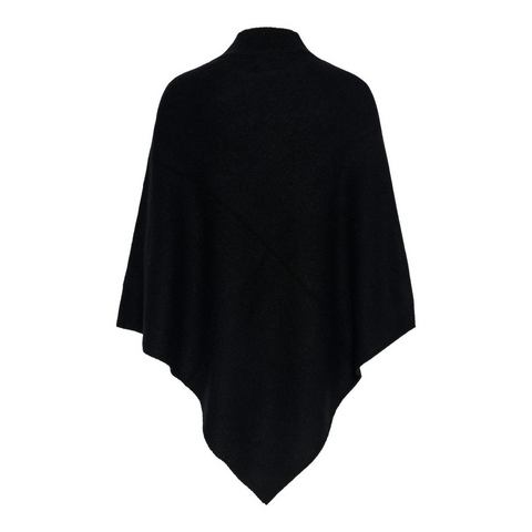 Pieces Gebreide poncho PCFORTUNA HIGH NECK PONCHO NOOS BC