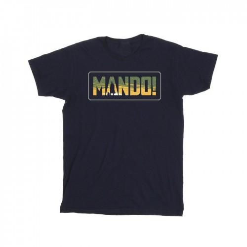 Star Wars Boys The Mandalorian Mando Cutout T-Shirt