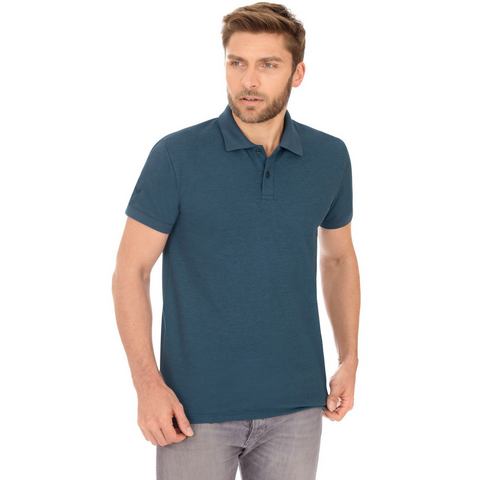 Trigema Poloshirt  slim fit poloshirt van DELUXE-piqué (1-delig)