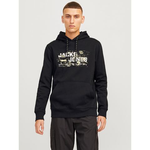 Jack & Jones Hoodie JCOOUTDOOR LOGO SWEAT HOOD SN