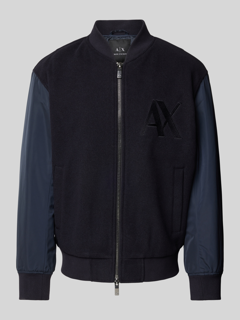 Armani Exchange Bomberjack met labelstitching