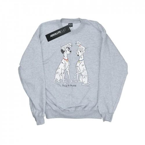 Disney Heren 101 Dalmatiërs Klassiek Pongo en Perdita Sweatshirt