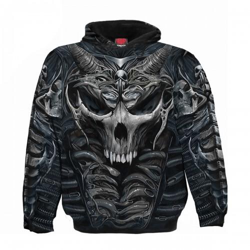 Pertemba FR - Apparel Spiral Direct Unisex Adult Skull Armour Hoodie