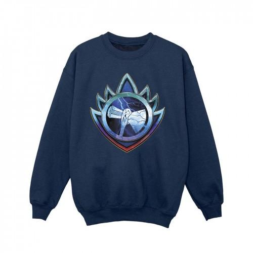 Marvel Girls Thor Love en Thunder Stormbreaker Crest-sweatshirt