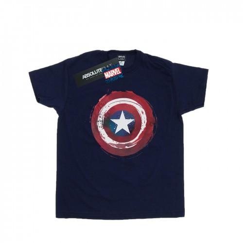 Marvel Girls Captain America Splatter Shield katoenen T-shirt