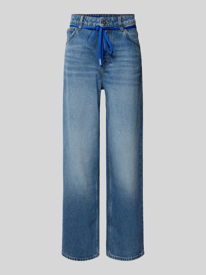 Hugo Blue Jeans met tunnelkoord, model 'Leni'