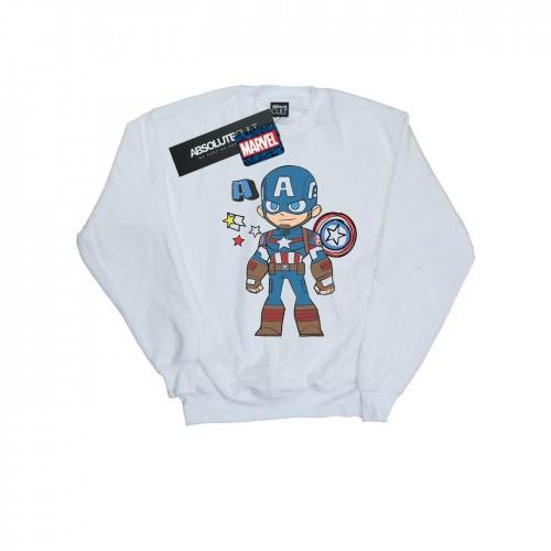 Marvel Boys Captain America Sketch-sweatshirt