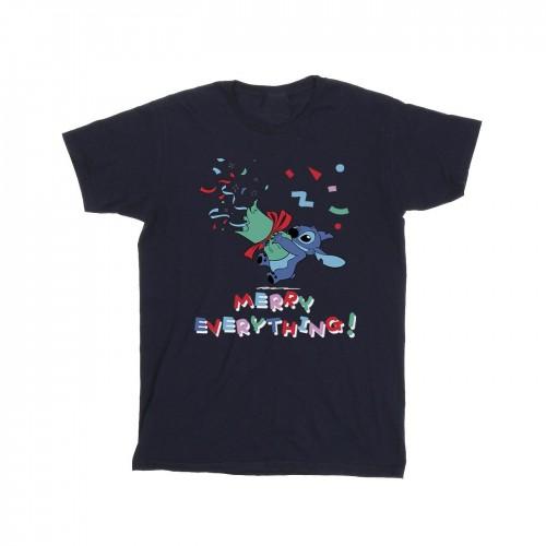 Disney Lilo en Stitch Stitch Merry Everything T-shirt voor jongens