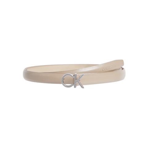 Calvin Klein Leren riem CK THIN BELT 1.5CM