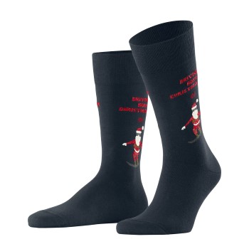 Burlington Snowboarding Santa Cotton Sock