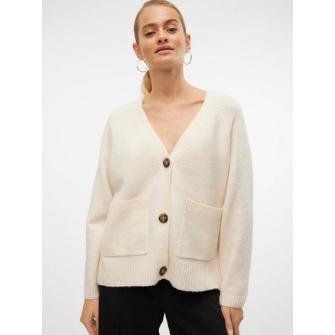 Vero Moda Vest VMBOOM LS V-NECK BUTTON CARDIGAN GA NOOS