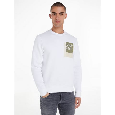 Calvin Klein Sweatshirt OVERLAY BOX LOGO SWEATSHIRT