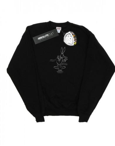 Looney Tunes Heren Bugs Bunny witte buik katoenen sweatshirt