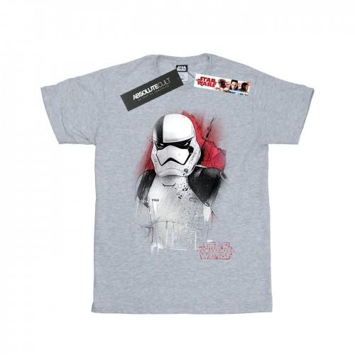 Star Wars Girls The Last Jedi Stormtrooper Brushed Cotton T-Shirt