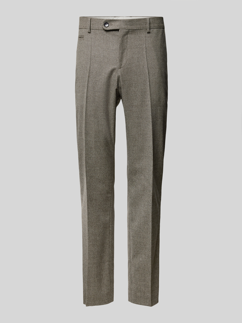 Boss Straight leg pantalon met persplooien, model 'Genius'