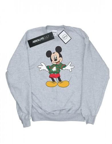 Disney Jongens Mickey Mouse Kersttrui Stroke Sweatshirt