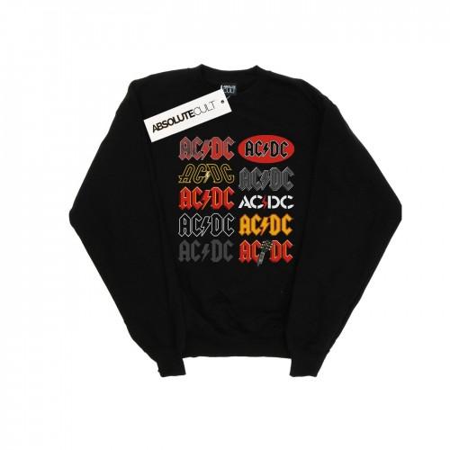 AC/DC Sweatshirt met meerdere logo's voor jongens