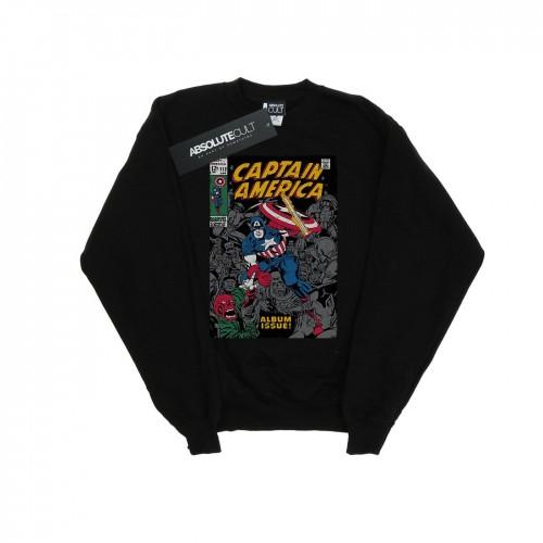 Marvel Heren Captain America Album Issue Cover Sweatshirt